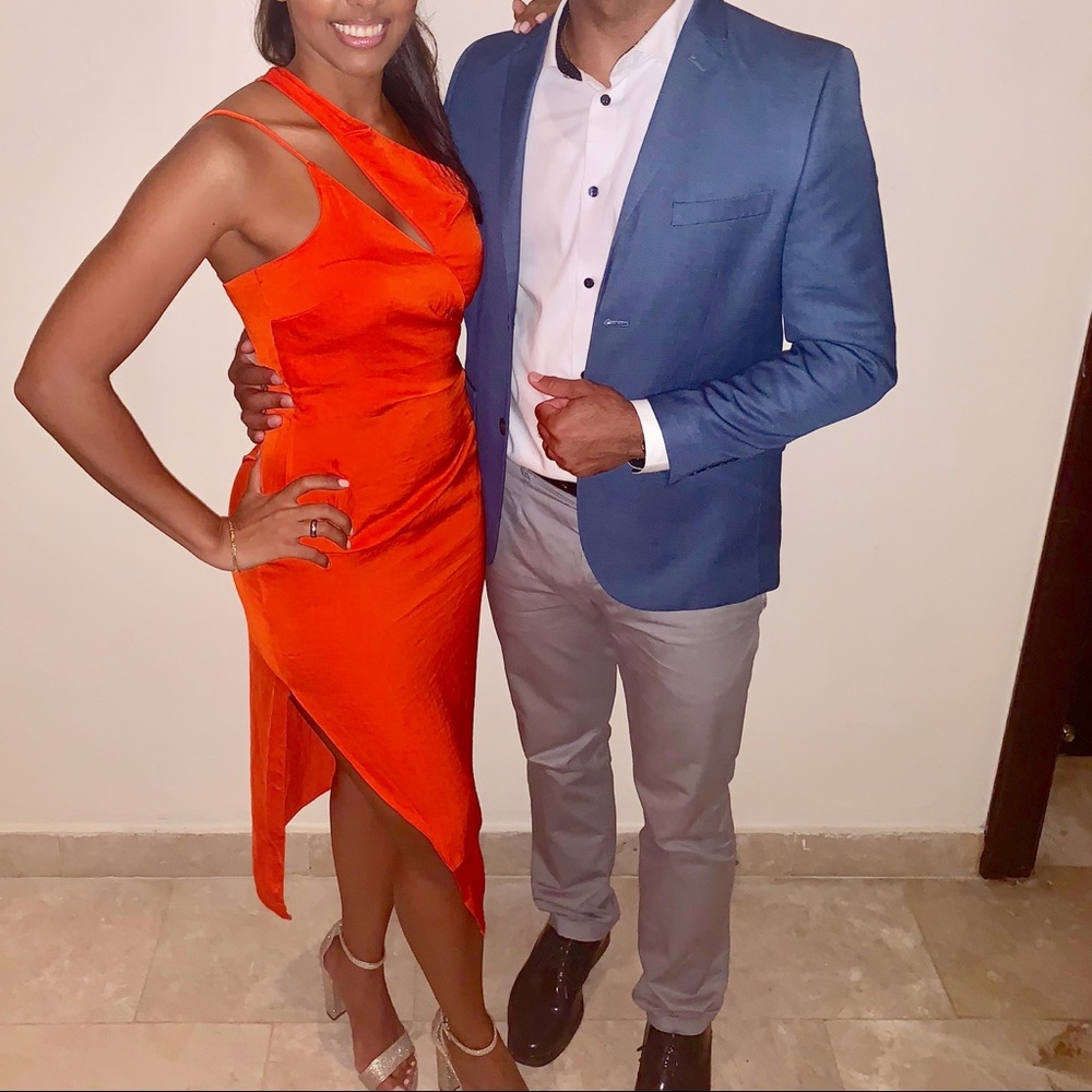 Orange dress